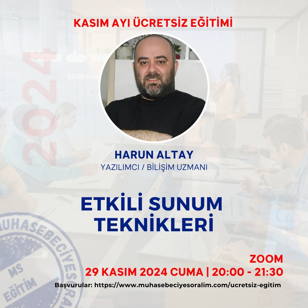 Etkili Sunum Teknikleri (Ücretsiz Eğitim)