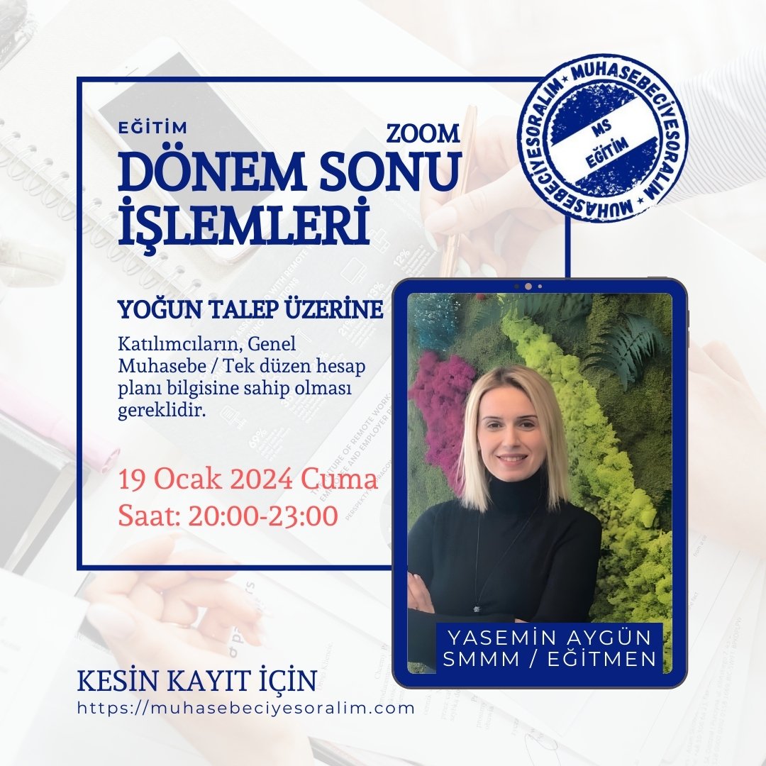 Dönem Sonu İşlemleri