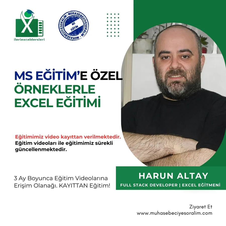 Örneklerle MS Excel Eğitimi