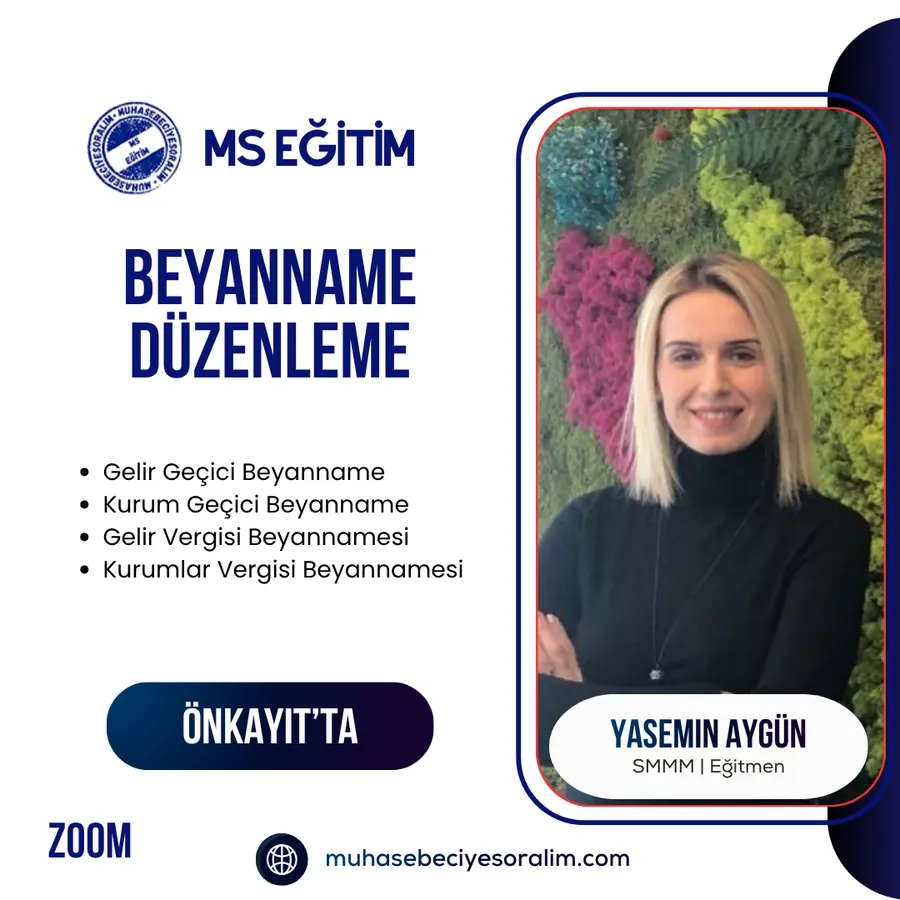 Beyanname Düzenleme Eğitimi