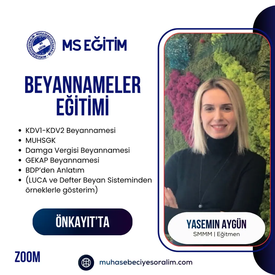 Beyannameler Eğitimi